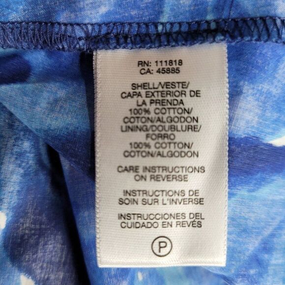 Michael Michael Kors Dress Starry Night Print Twist Racerback Fit & Flare Blue 8 - Picture 14 of 15